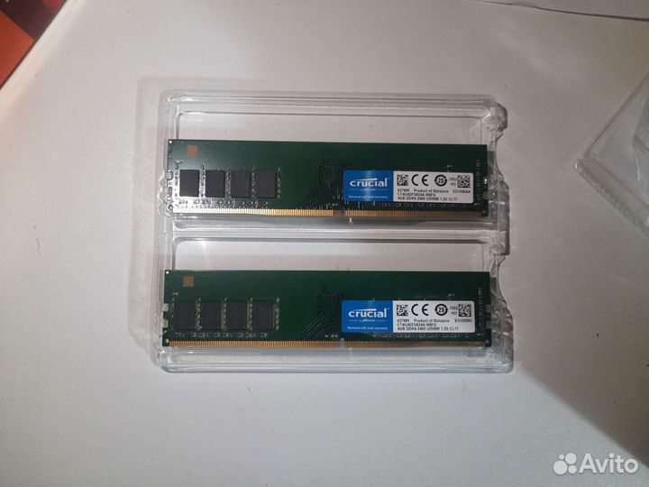 Оперативная память ddr4 (2х4Гб)