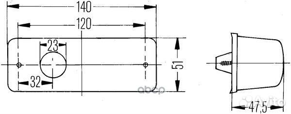 Повторитель указателя поворота L 2BM006692011 H