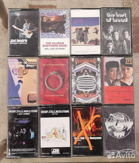 Аудиокассеты фирменные рок