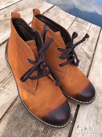 Ботинки кожаные демисезонные, 36,5