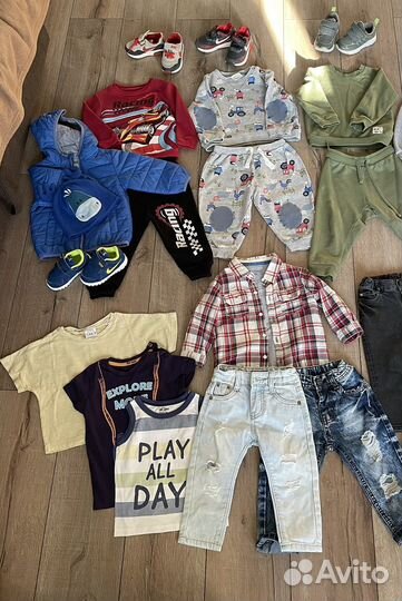 Пакет вещей и обуви для мальчика 80 86