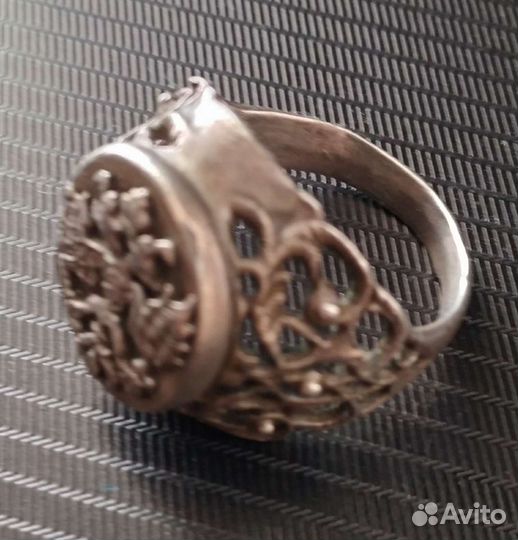 Кольцо серебро