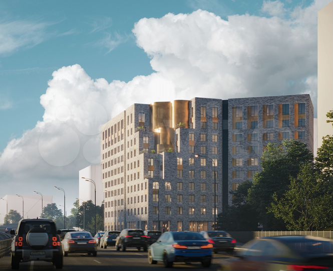 1-к. апартаменты, 38,6 м², 7/10 эт.