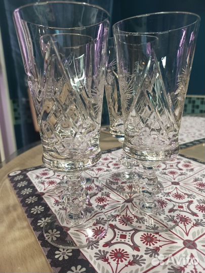Хрустальные фужеры,рюмки и стаканы СССР