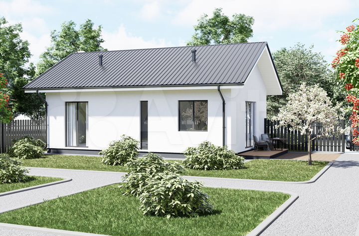 Дом 60 м² на участке 7 сот.