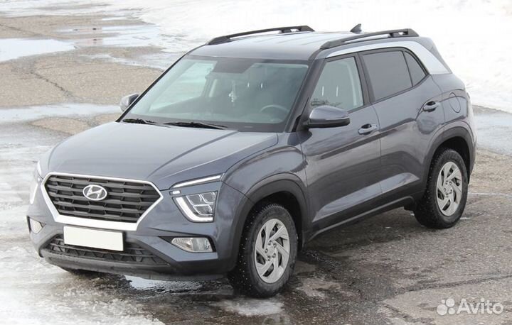 Рейлинги на крышу Hyundai Creta 2, черные