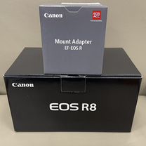 Canon Eos R8 body+Canon mount Adapter Eos R