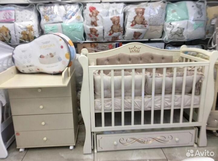 Детская кроватка с рождения до 5 лет