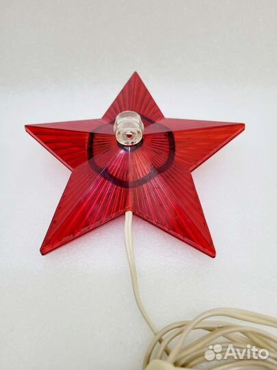 Звезда на елку ссср,электрическая (#1333)