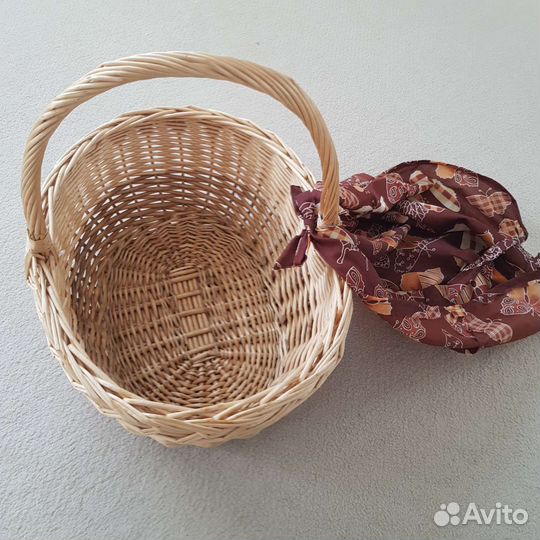 Корзина для пикника, плетеная большая