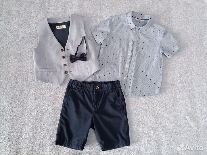 Нарядный костюм-тройка H&M для мальчика 110-116