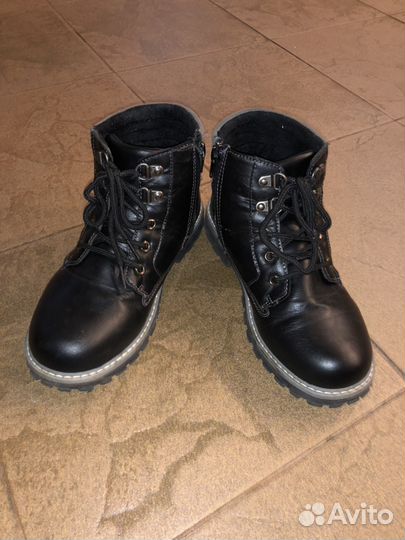 Ботинки кожаные