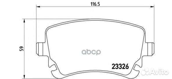 Колодки тормозные дисковые зад LCV P 85 076
