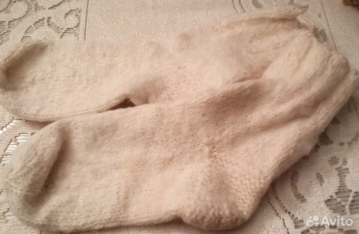 Носки шерстяные вязаные