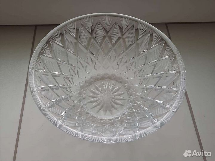 Салатница салатник хрустальный советский СССР