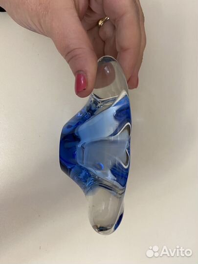 Пепельница богемское стекло