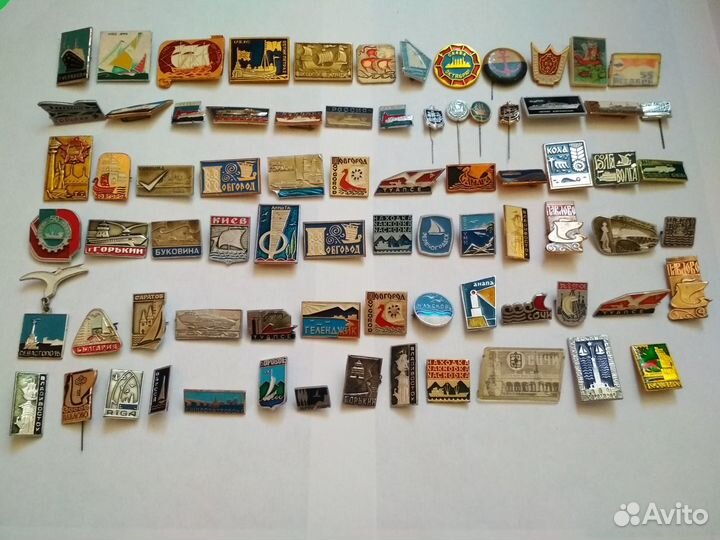 Значки СССР. Флот, корабль, парусник 2