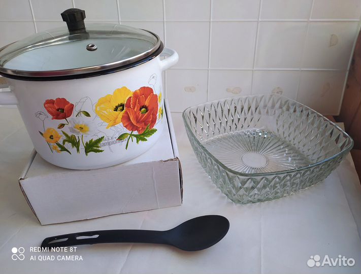 Кастрюля эмалированная -4 л