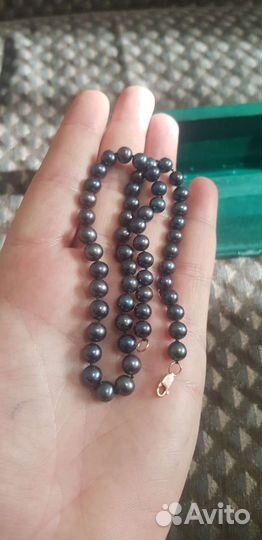 Черный жемчуг золото 585