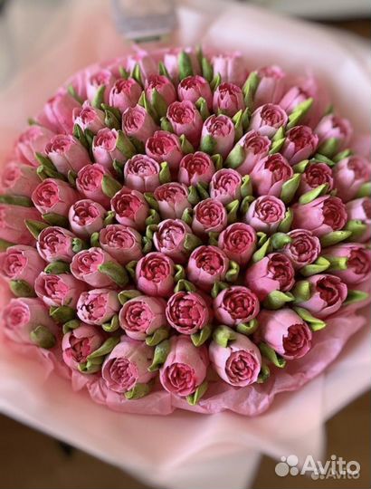 Букет из зефира, тюльпаны,цветы из зефира