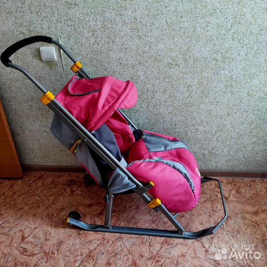 Санки коляска ника детям 3