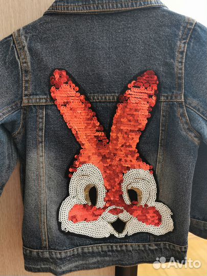 Джинсовая куртка для девочки 3-4 лет