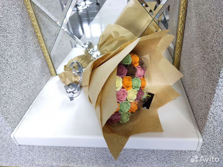 Цветы из шоколада