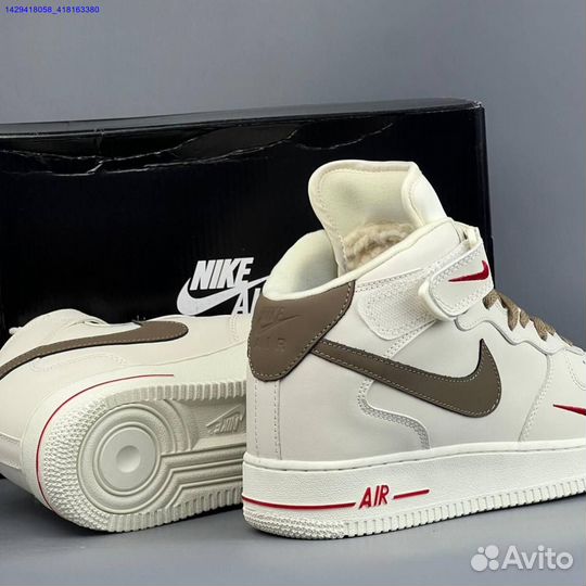 Кроссовки Nike Air Force 1 High (с мехом) (Арт.12390)