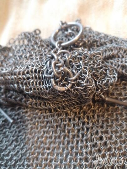 Серебрянная кальчужная сумочка