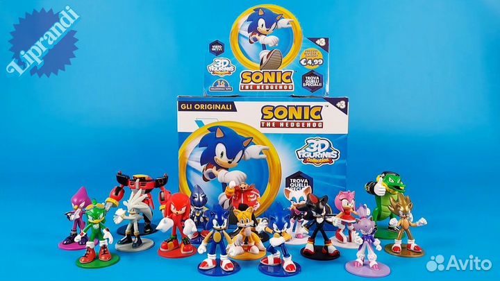 Фигурка Соник/Sonic the hedgehog в пакетике