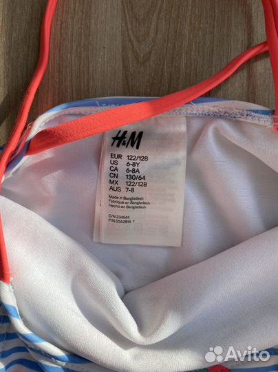 Купальник для девочки H&M р.122-128