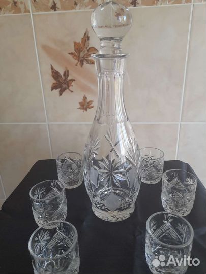 Набор хрустальный богемия