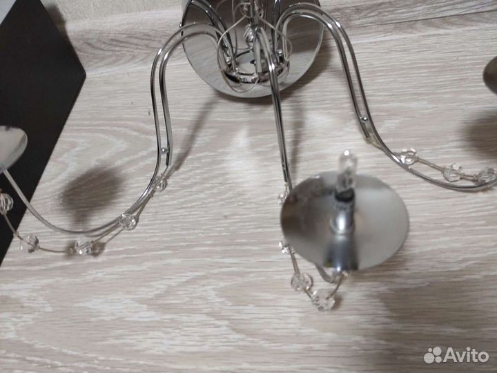 Светильник настенный бра серебро