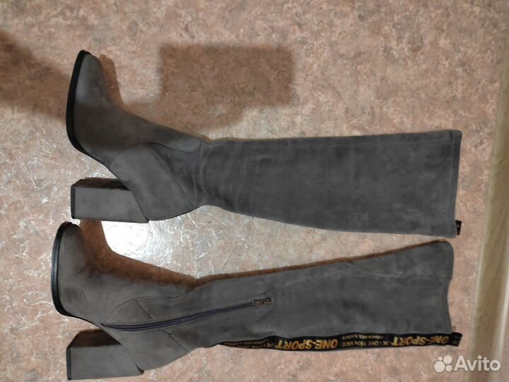 Сапоги женские ботфорты демисезонные 36-37р