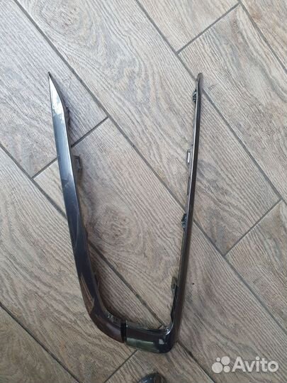 Хром молдинги на бампер гранта фл