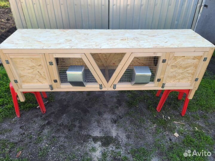 Клетка для кроликов с маточниками