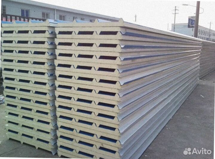 Сэндвич панели кровельные утеплитель PIR от 200 м2