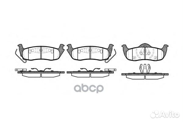 110610, remsa, Колодки тормозные дисковые 110