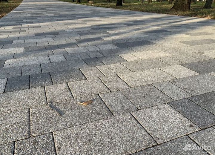 Камень тротуарный старый город Гранит Белый