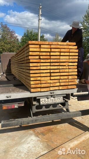 Доска обрезная 25х100х6000мм 1 сорт ГОСТ