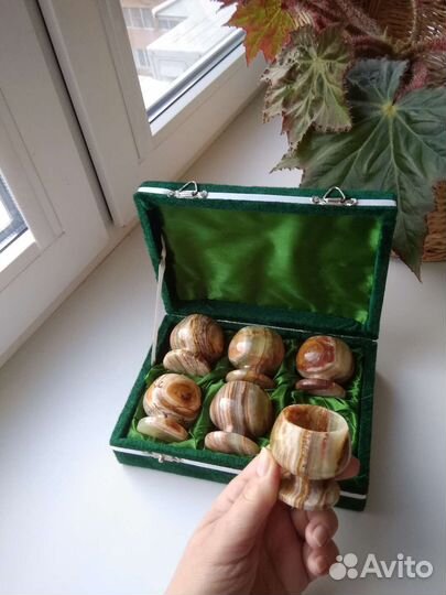 Набор рюмок из натурального камня