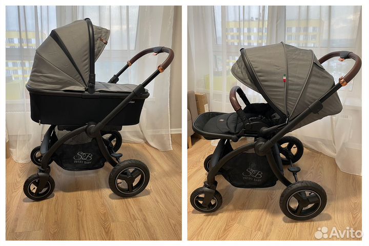 Коляска Sweet Baby 2в1 Cupola Gray Neo