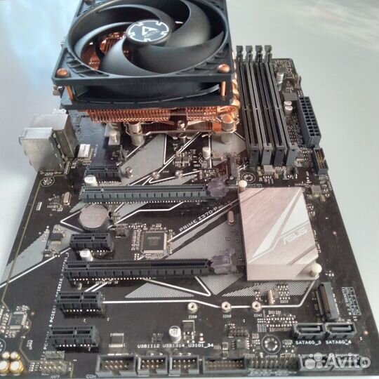 Asus prime Z370-P + I3 8100 + Кулер на процессор