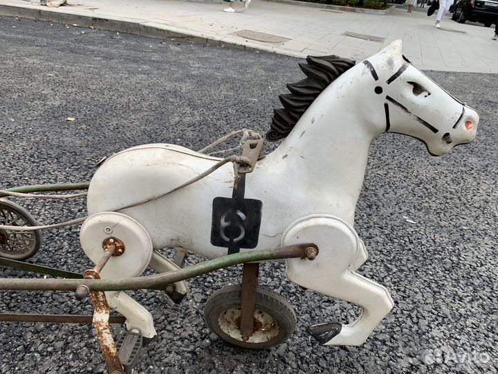 Лошадка-повозка СССР для детей