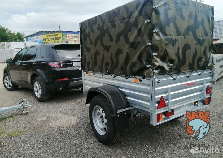 Внедорожный прицеп с тентом 128.Установим фаркоп
