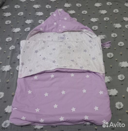 Конверт кокон для новорождённых лето,тёплая весна