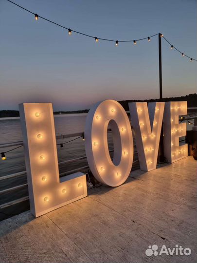 Буквы и цифры светящиеся изготовление и аренда