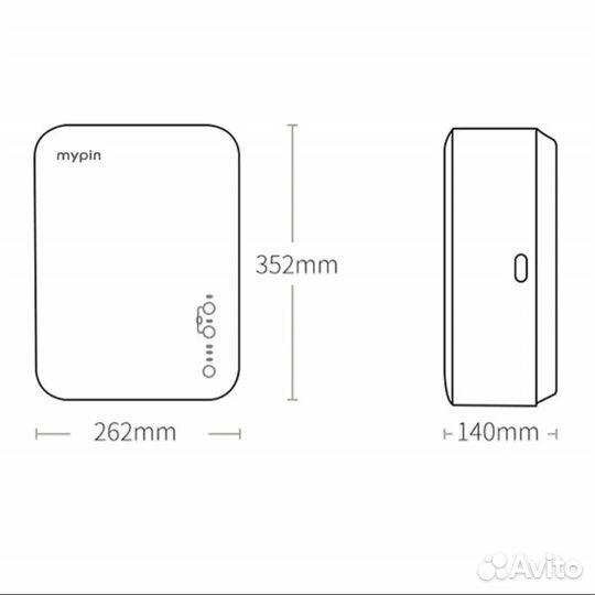 Бризер Mypin N82 с фильтром hepa H13 с подогревом