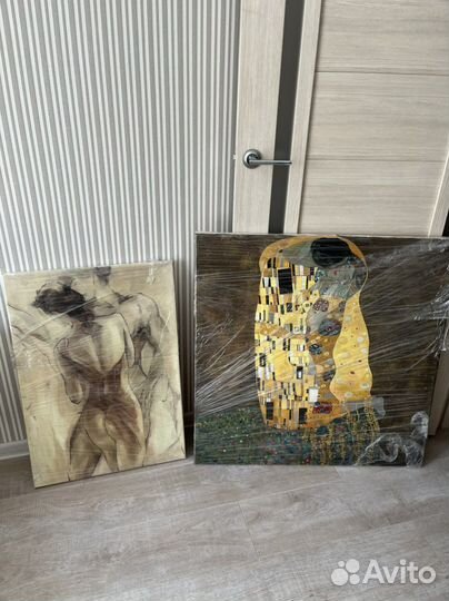 Картина репродукция «Поцелуй» Густав Климт