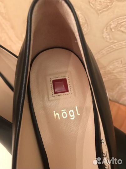 Туфли женские Hogl 39 размер черные новые